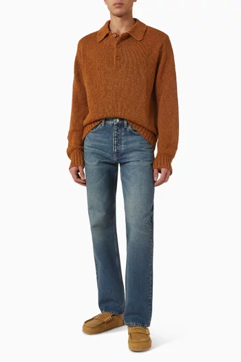 Polo Sweater in Knit