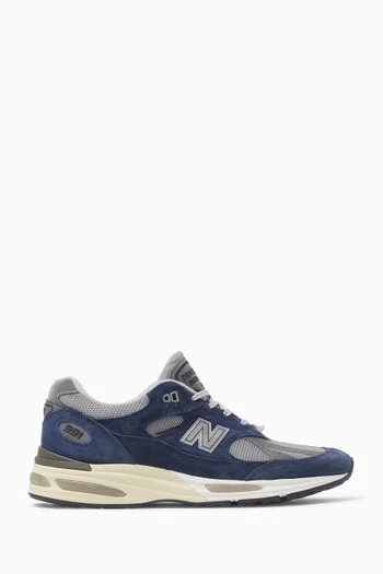 Made in UK 991 Sneakers in Suede & Mesh