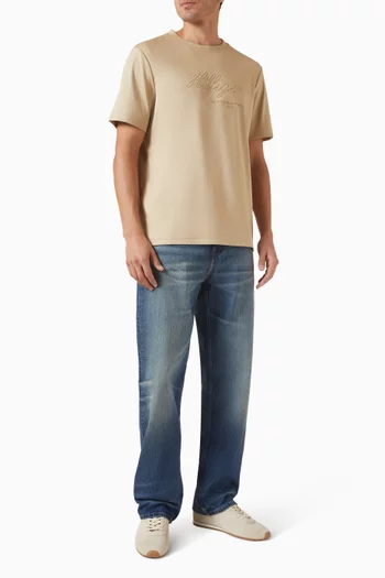 Nautical Interlock T-shirt in Cotton