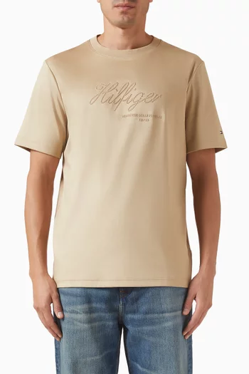Nautical Interlock T-shirt in Cotton