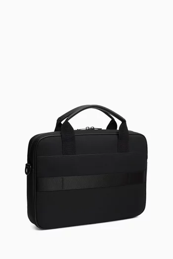 Logo Patch Laptop Bag in Textile