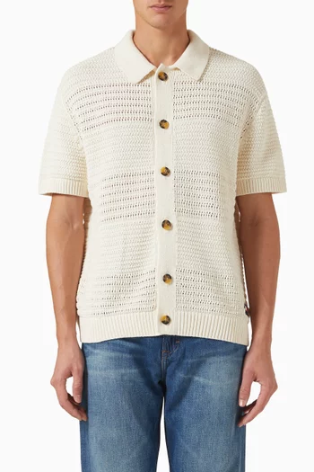 Signature Cardigan Sweater in Crochet