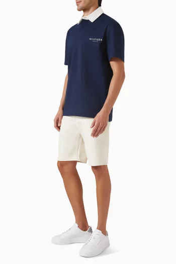 Classic Fit Rugby Polo T-shirt in Jersey