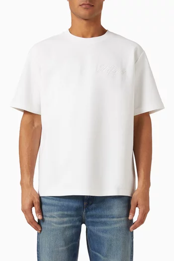 Jacquard Rope Logo Relaxed T-shirt in Cotton-blend