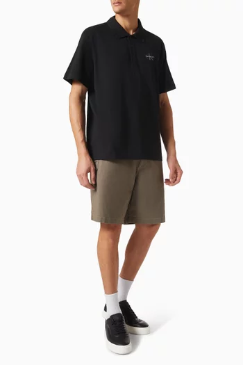 Logo-print Polo T-shirt in Cotton