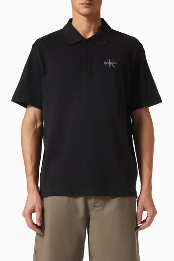 Logo-print Polo T-shirt in Cotton