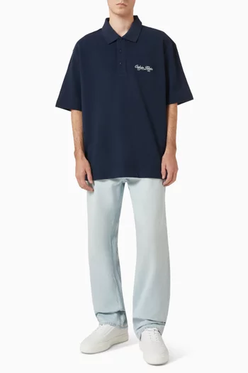 Easy Applique Polo T-shirt in Cotton-piqué
