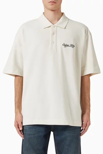 Easy Applique Polo T-shirt in Cotton-piqué