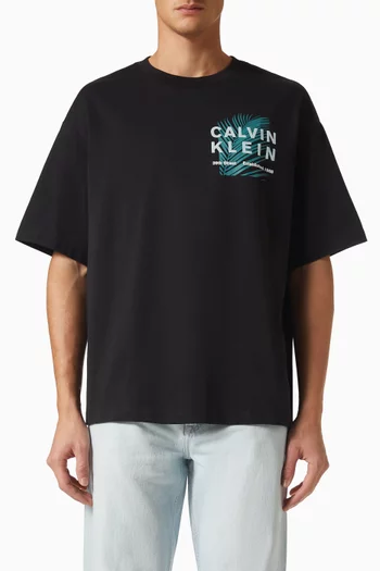 Graphic-print T-shirt in Cotton