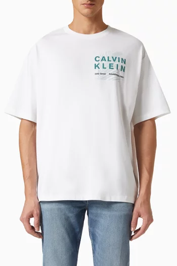 Graphic-print T-shirt in Cotton