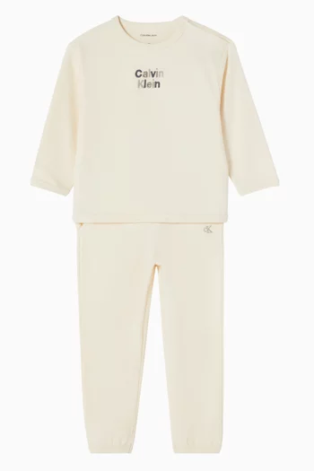 Match Back Tracksuit Set in Cotton