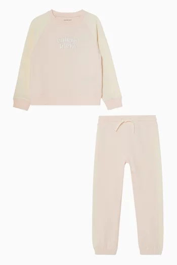 Sweatshirt & Sweatpants Set in Cotton