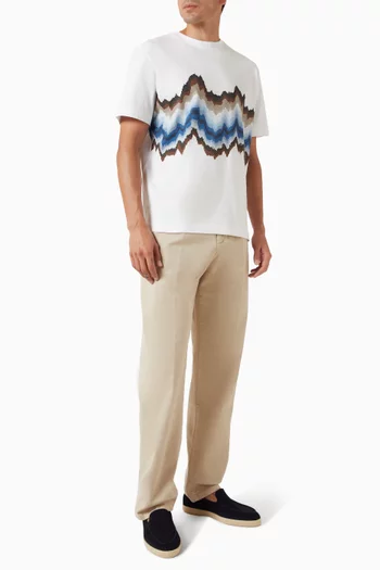 Graphic-print T-shirt in Cotton