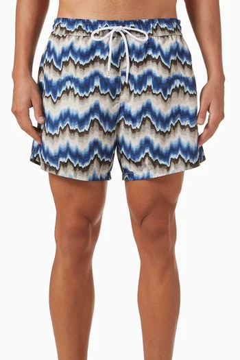 Mare Wavy Zig Zag Swim Shorts