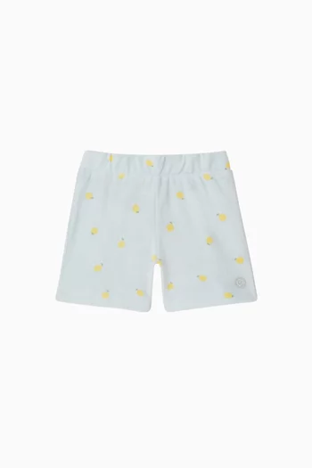 Lemon Towelling Shorts