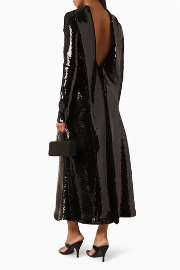 Fitted Sequin Gown