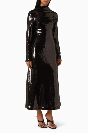 Fitted Sequin Gown