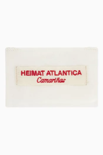 Camarinas Embroidered Jewel Pouch in Linen