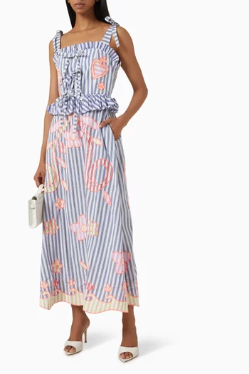 Kailen Midi Dress in Cotton
