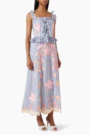 Kailen Midi Dress in Cotton