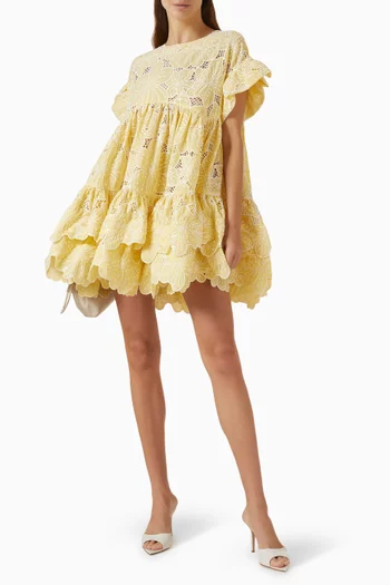 Coral Floreat Mini Dress