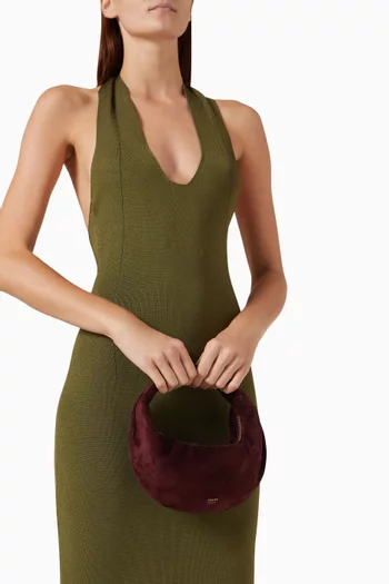 Mini Olivia Hobo Bag in Suede