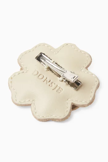 Zaza Fields Hairclip in Leather