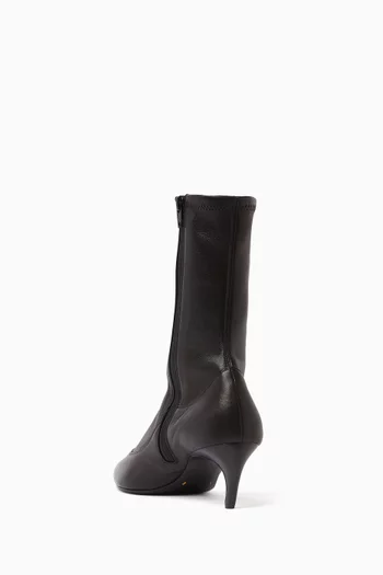 Valerie Mid-calf 55 Boots in Stretch Leather