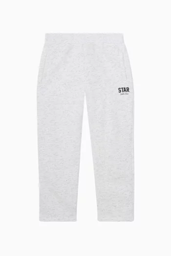 Logo Sweatpants in Cotton Fleece