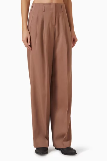 Flavia Wide-leg Pants in Gabardine