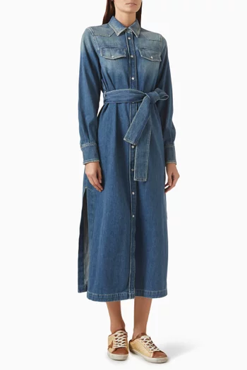 Dana Shirt Dress in Denim