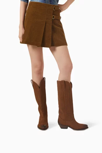 Wish 45 Star Laser-engraved Boots in Leather