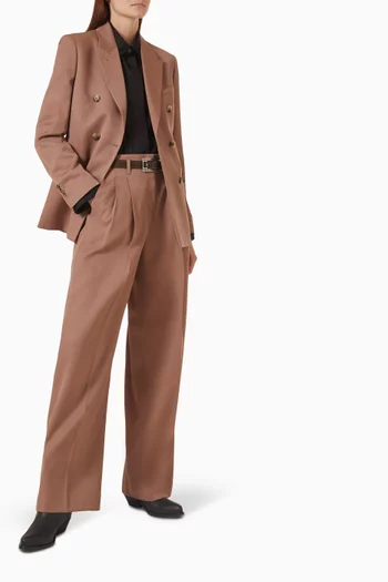 Diva Double-breasted Blazer in Gabardine