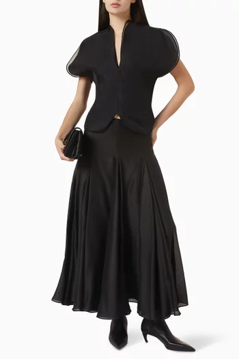 Coda A-line Skirt in Lyocell Blend