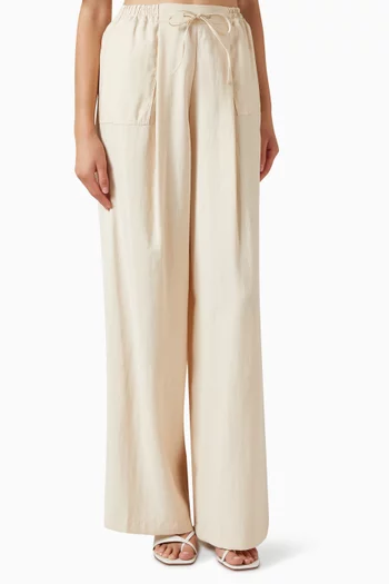 Straight Wide-leg Pants