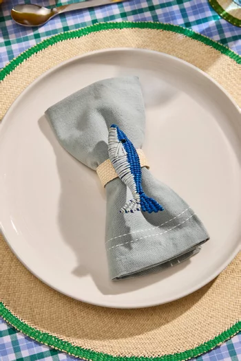 Embroidered Sardine Placemat