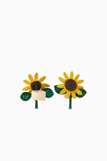 Sunflower Napkin Rings, Set of 2