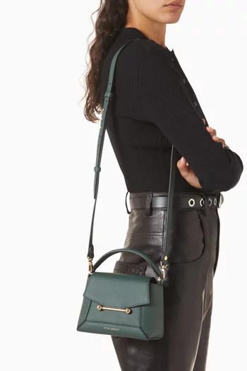 Mosaic Nano Top Handle Bag in Leather