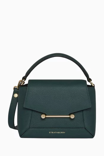 Mosaic Nano Top Handle Bag in Leather