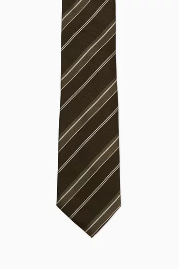 Striped Tie in Silk