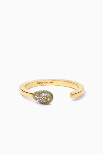 Match Stack Ring in 14kt Gold