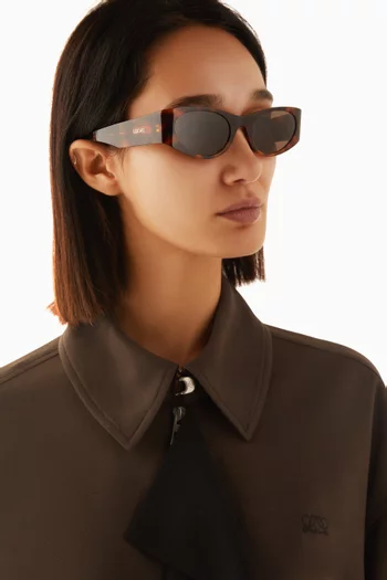 Signature Oval Sunglasses in Acetate