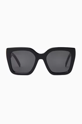 Bold Oversized Sunglasses in Acetate