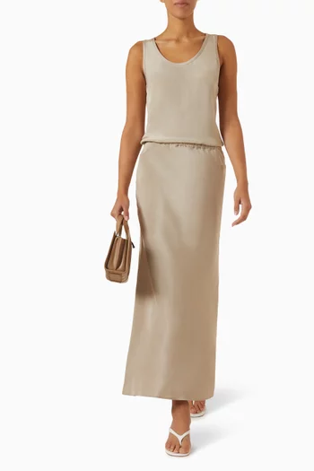 Pavido Sleeveless Top in Silk