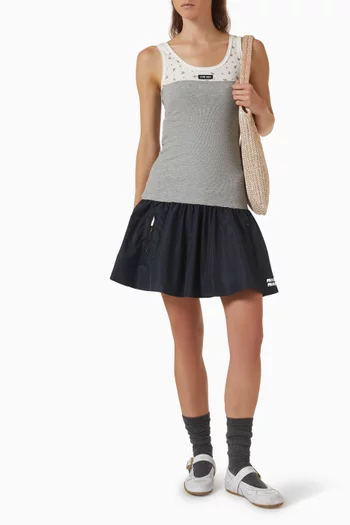 Logo Tank Top in Ribbed-jersey