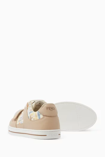 Logo Velcro Sneakers in Canvas