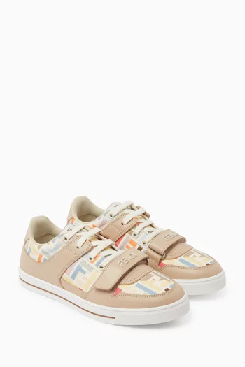 Logo Velcro Sneakers in Canvas