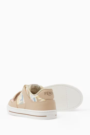 Logo Velcro Sneakers in Canvas