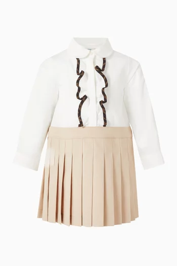 Cotton Poplin & Gabardine Baby Dress