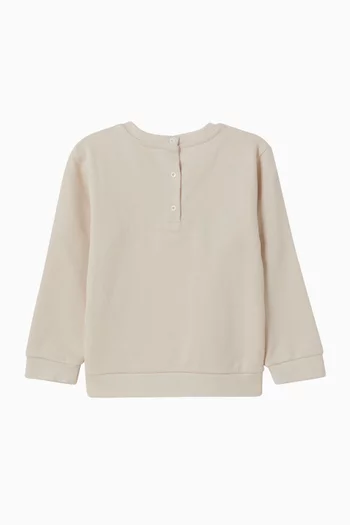 Logo-embroidered Sweatshirt in Cotton-fleece